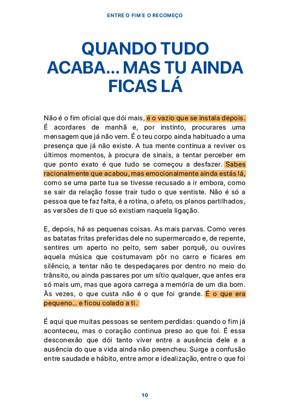 Entre o Fim e o Recomeço