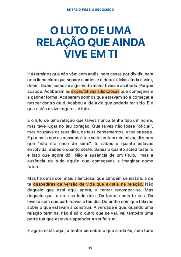Entre o Fim e o Recomeço