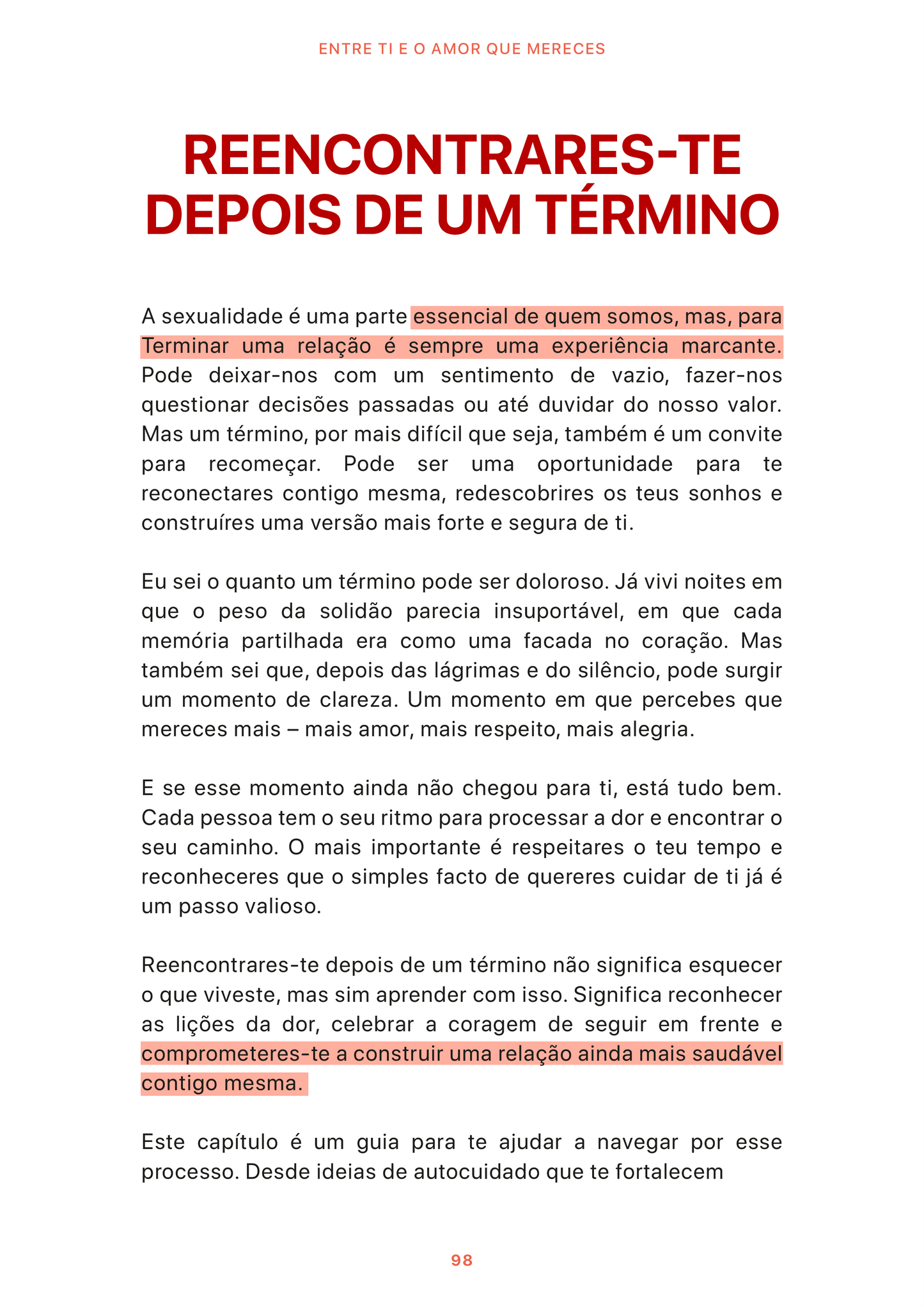 Entre Ti e o Amor que Mereces